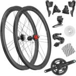 Groupe Campagnolo Super Record WRL 2x12 vitesses + Roues Bora Ultra WTO 45 C23 DB