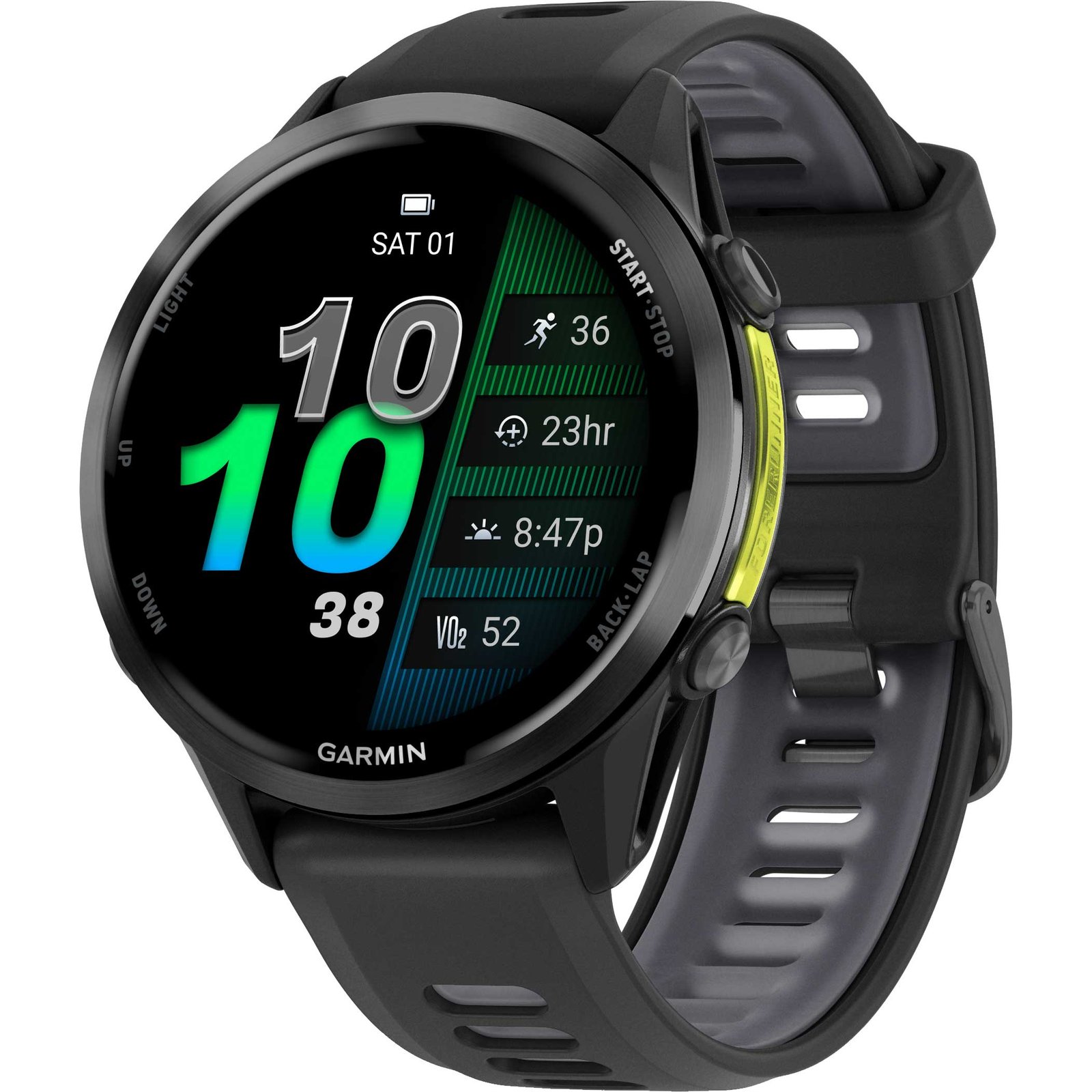 Garmin-Forerunner-970-GPS-Smartwatch.jpg Montre GPS Garmin Forerunner 970 Noir Titane Slate – Image 1