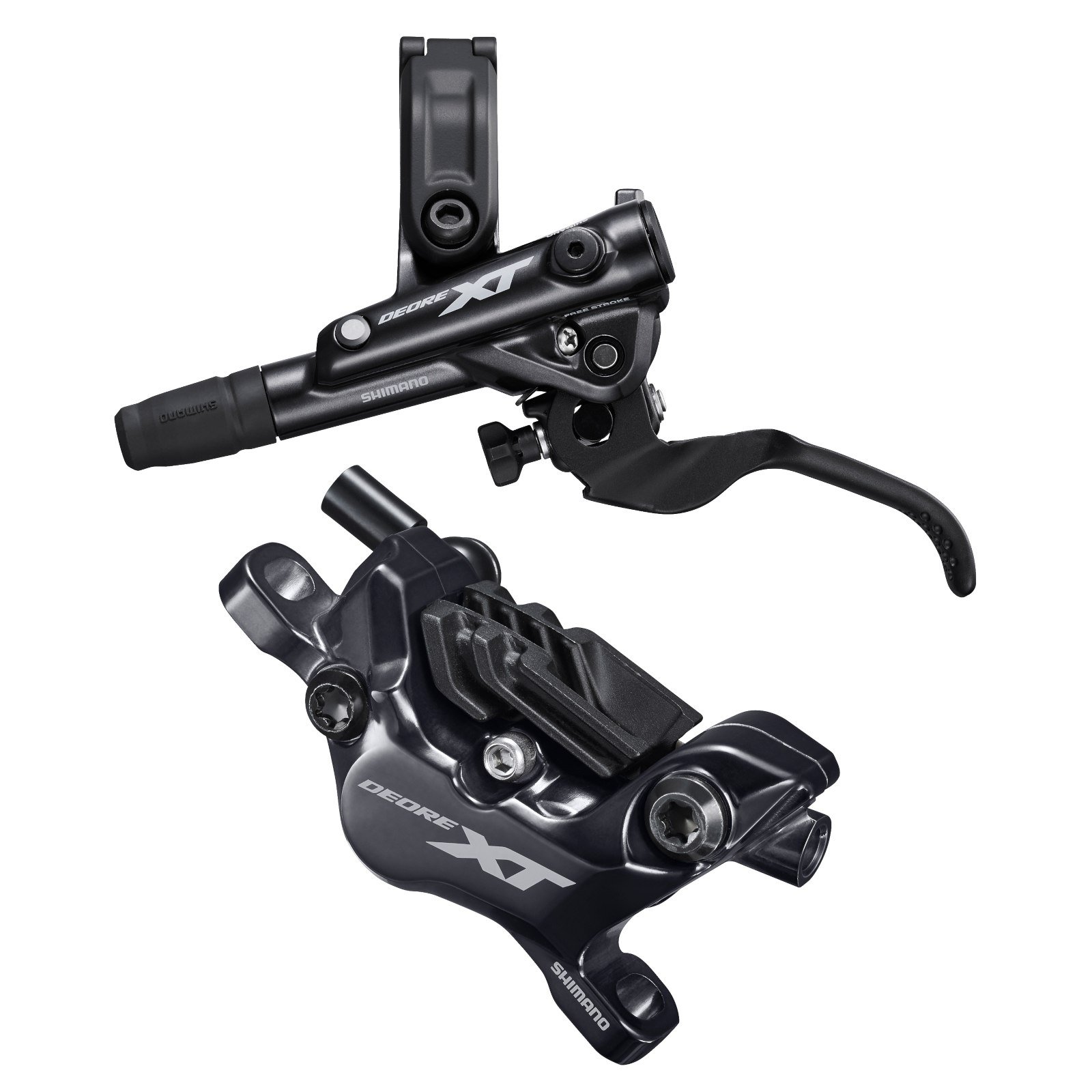Shimano-Deore-XT-BL-M8100-BR-M8120-Enduro.jpg Freins à disque hydrauliques Shimano Deore XT BL-M8100 + BR-M8120 Enduro/Trail - I-Spec EV - J-Kit - Set FW – Image 1
