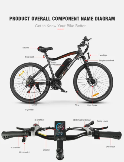 VTT electrique SAMEBIKE SY26 II 7.webp